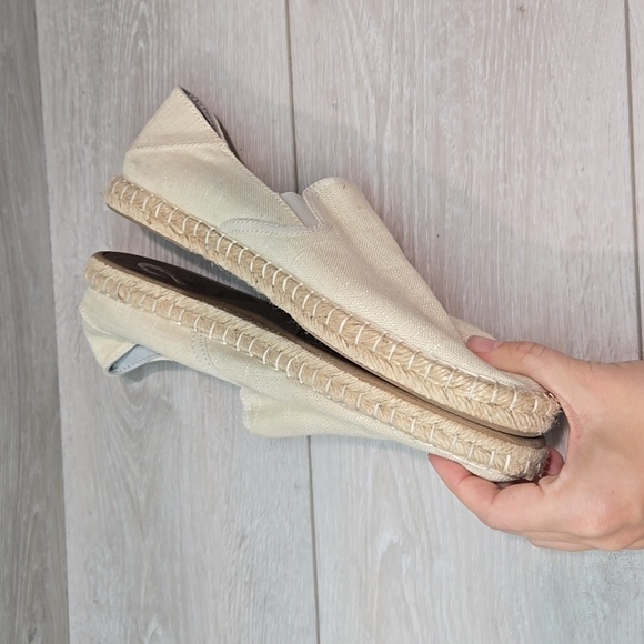 Olukai Women Kaula Pa'a Kapa Tapa linen Espadrille Loafer Slip on shoes sz 9 - Picture 8 of 11
